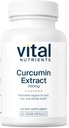 Vital Nutrients Curcumin Extract 700mg ← Vegan Curcumin Suplementos con Black Pepper Extract ← Antioxidant Support for Joint, Liver, and Cellular Health* TEN Gluten, Dairy, Soy Free TEN 60 cápsulas