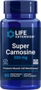 Super Carnosina, L-carnosina, Luteolina, Vitamina B1, Apoyo muscular, Recuperación de ejercicios, Salud cardíaca, Libre de gluten, No GMO, Vegetariano, 60 cápsulas