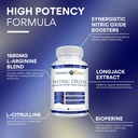 Investigación óxido nítrico verificado - con L-Arginina y L-Citrulline - Construcción del músculo Premium Booster de óxido nítrico - 270 Conde - 2 Botellas