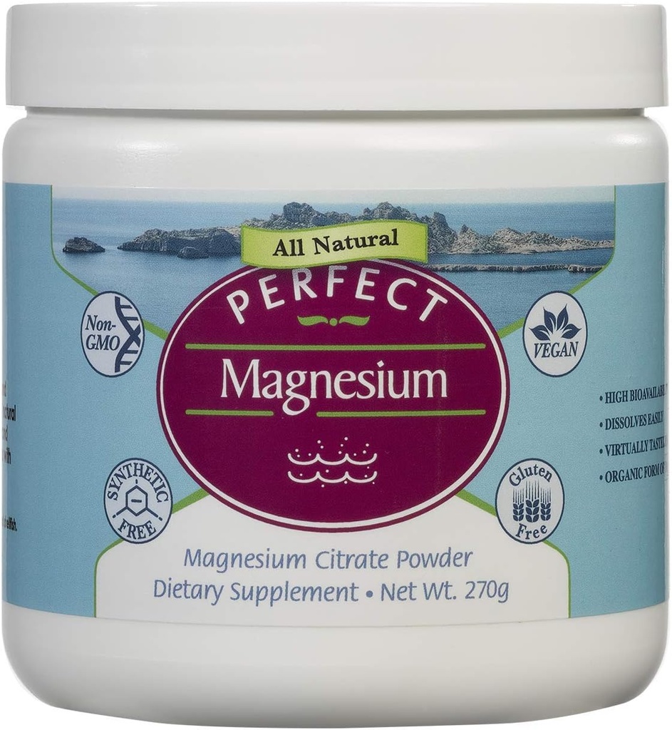 Polvo de citrato de magnesio perfecto - 270g
