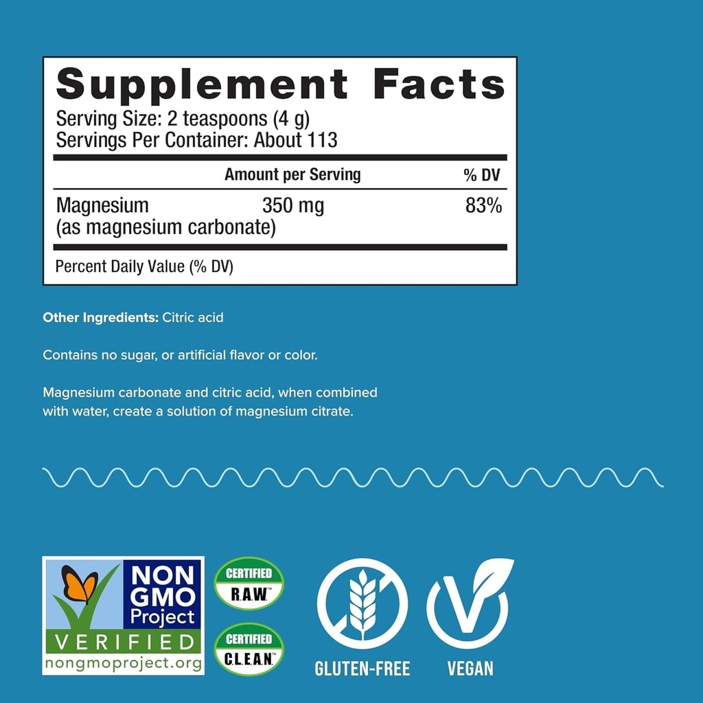 Natural Vitality Natural Magnesium Calm (2 Botellas de 16 onzas)