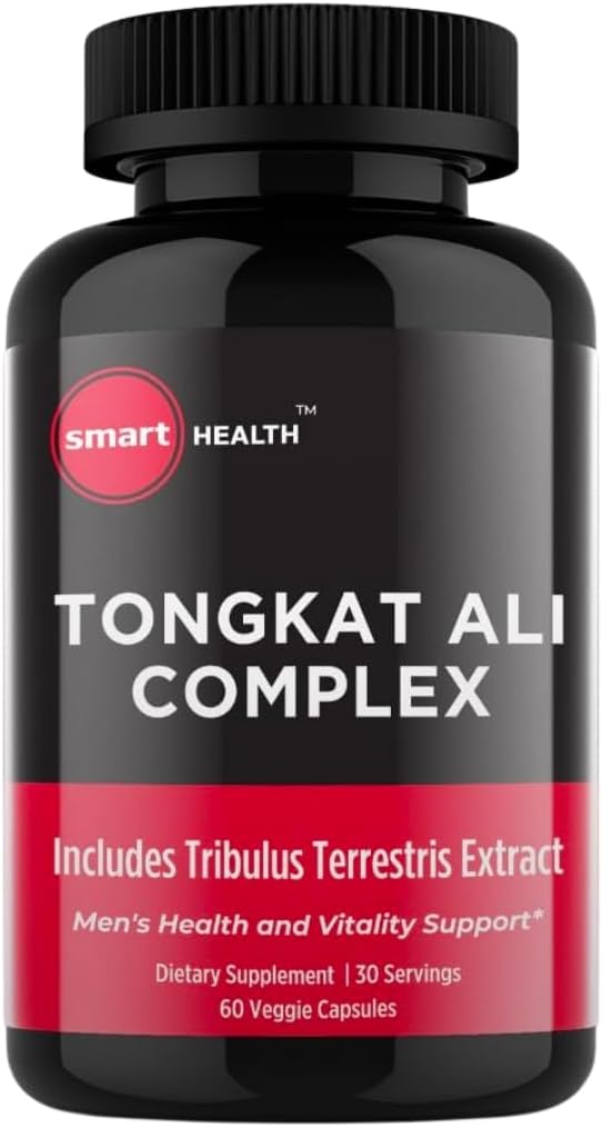Tongkat Ali - Men’s Health & Vitality Supplement - 800mg Tongkat Ali + 200mg Tribulus Terrestris - Performance Support - Gluten Free, Vegan " Non-GMO - 60 cápsulas - 30 servicios