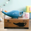 Yoga Neti Pot for Sinus & Congestion Cleaning| Microwave and Dishwasher Friendly | Leak Proof Durable Ceramic Neti Pot| Nasal Wash Handcrafted Durable Ceramic - Blue