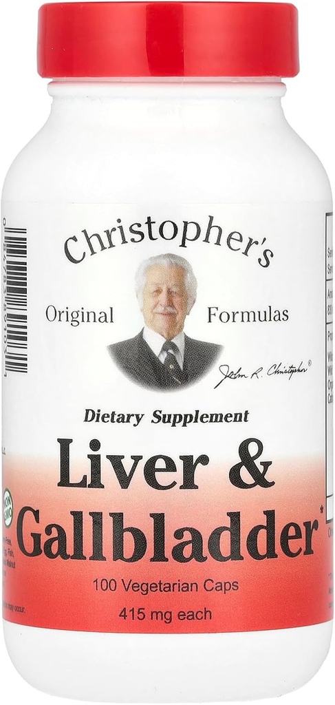 Christopher's Liver And Gall Bladder - 440 mg - 100 cápsulas vegetarianas