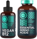 WILD FUEL Essential Amino Acid Supplement and Vegan Vitamin B12 Liquid Energy Bundle