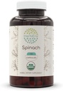 HerbEra Spinach 120 cápsulas, 500 mg, USDA Organic Spinach (Spinacia oleracea) Leaf seco (120 cápsulas)