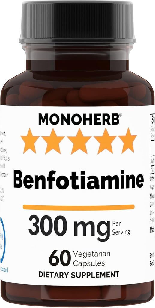 Benfotiamine 300 mg - 60 Veg Capsules