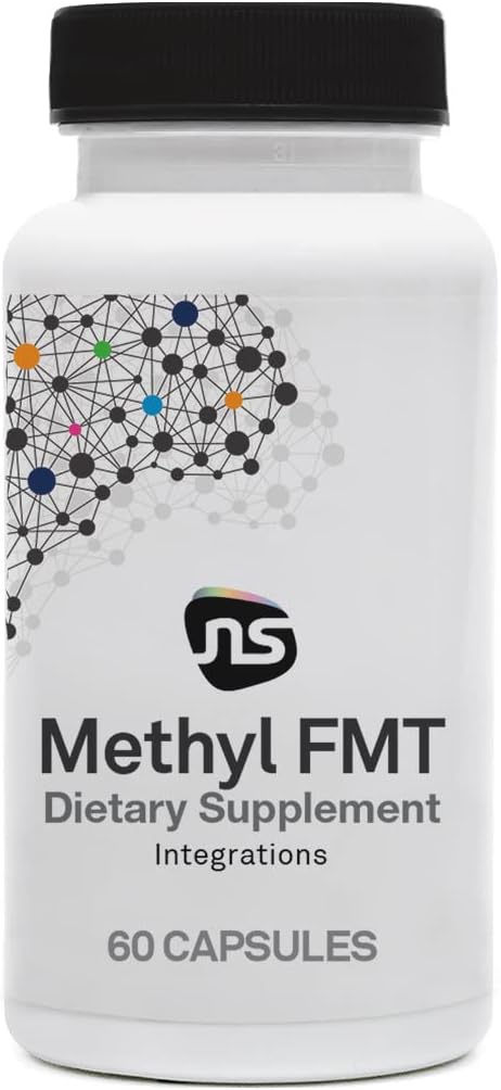 NeuroScience Methyl Folate Supplement for Men, Women & Kids - Methyl FMT Brain Supplement for Immune Support & Adrenal Health - Aid Comfortable Methylation Support - Vitamin B6 & More (60 Capsules)