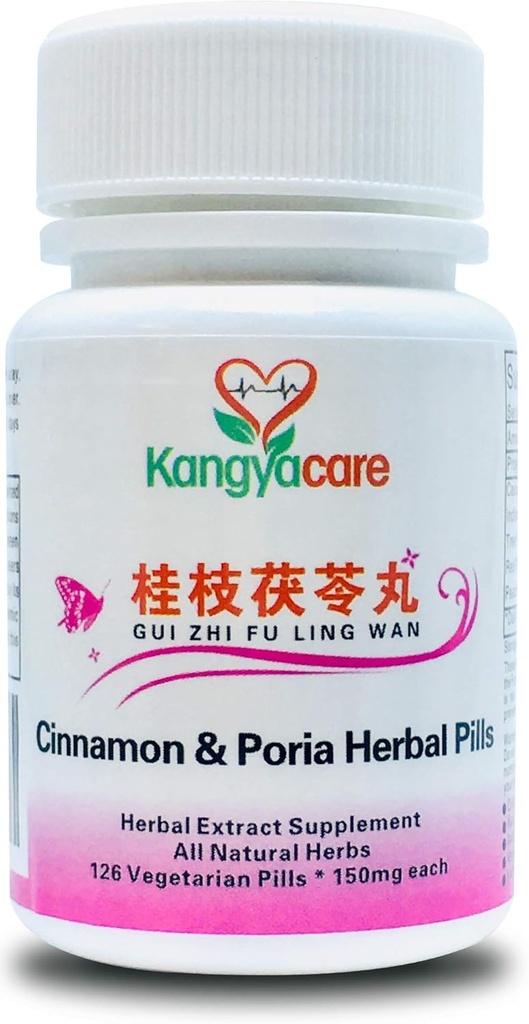 GUI Zhi Fu Ling Wan 桂- Cinnamon ' Pills Poria - Alivio del Ciclo Natural - Ayuda Cántaros Menstruales, Bloating, Incomodidad del Período - Promover la Salud de las Mujeres - Todo Natural - 126 Ct (1 Bottle)