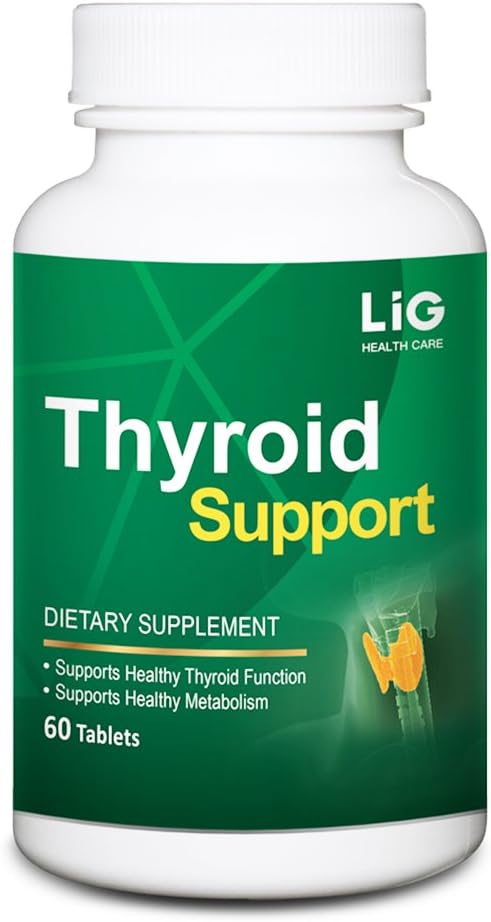 LIG Thyroid Support-Natural Supplement for Goiter " Hashimoto's Thyroiditis-Balance Hormone Levels-Maintain Thyroid Gland Function