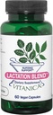 Vitanica Lactation Blend, Lactation Supplement, Breastfeeding Support Increment Breast Milk Supply and Flow, Organic Fennel, Milk Thistle, Fenugreek Seed and More, Non-GMO, Vegan, 60 cápsulas