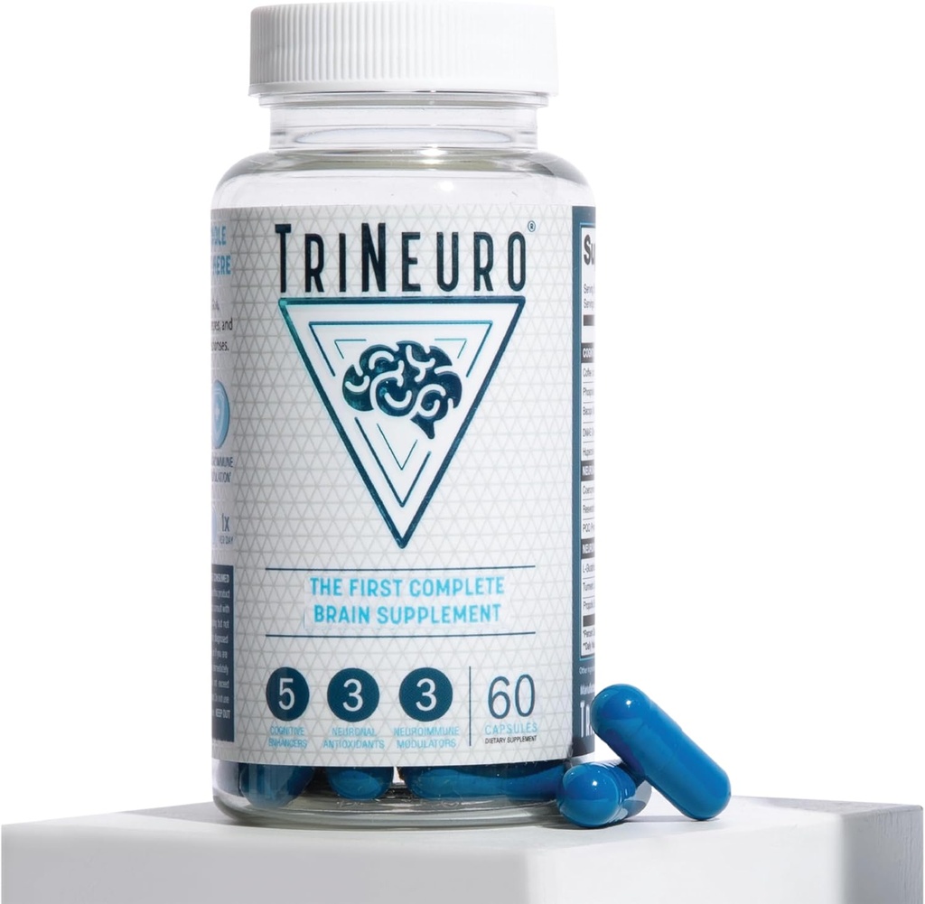 Suplemento diario del cerebro, NSF certificado, neurocirujano Formulado Nootropic para ayudar a aumentar la memoria, mejorar la cognición " apoyar la salud cerebral con resveratrol " Glutathione, 60 servicios