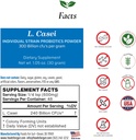 Alimentos para Gut Lactobacillus Casei Probiotic Powder 300 Billion cfu's Silencio Hecho en EE.UU. No Additives ← Direct from Manufacturer Silencio No Third-Party Storage ← Immune Support  L. Casei ← 30 Grams (1.05 Oz)