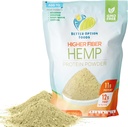 Polvo de proteína de cáñamo - Polvo de proteína basada en plantas con fibra de cáñamo superior y ácidos esenciales - Polvo de proteína vegetariana fácil de digerir para la avena, los sofocitos, " Mercancías horneadas, 16 oz