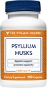 La vitamina Shoppe Psyllium Husks – Plantago Ovata Fiber Supplement That Supports Regularity & Healthy Cholesterol, 840 mg por Serving - Gluten Free (100 cápsulas)