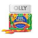 OLLY Kids Multivitamin Gummy, Overall Health and Immune Support,* Vitamins and Minerals A, C, D, E, Bs and Zinc, Kids Chewable Supplement, Sour Fruity Punch Flavored, 70 or 35 Day Supply - 70 Count