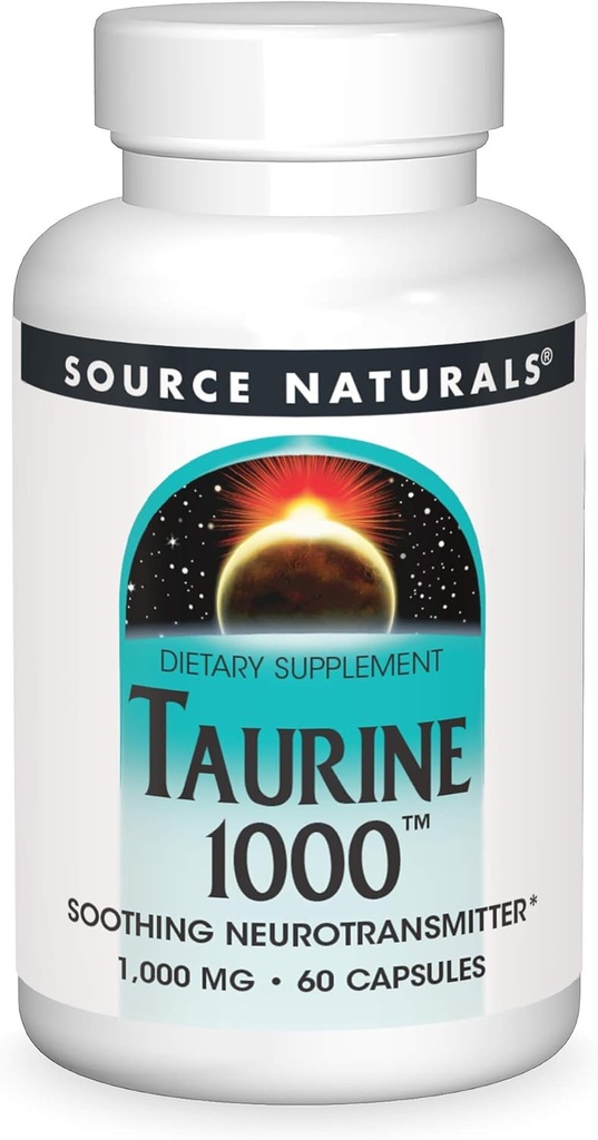 Fuente Naturales Taurine 1000, 1000 mg - 60 cápsulas
