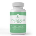 Ingredientes originales puros Oxido de Magnesio, (100 cápsulas) Siempre puro, sin aditivos ni artillería, Verificado de laboratorio