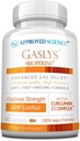 Aprobado Science® GaslysTM - Soothe Digestive Tract, Alleviates Gas and Stomach Cramps - Artichoke Powder, Ginger, Fennel Seed - 60 Cuenta - Pack of 1