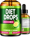 Diet Drops - Appetite Suppressant for Women &amp; Men - Made in The USA - Natural Metabolism Booster - Diet Drops with Garcinia Cambogia, L-Arginine & L-Glutamine 2 Fl Oz