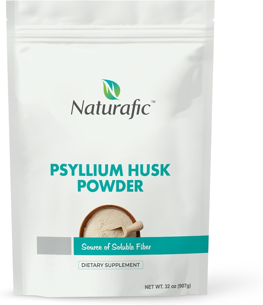 Psyllium Husk Powder Unflavored – Digestive Fiber Supplement for Bowel Regularity & Gut Health – Non-GMO, Gluten-Free, Vegan, Keto Friendly – 32oz