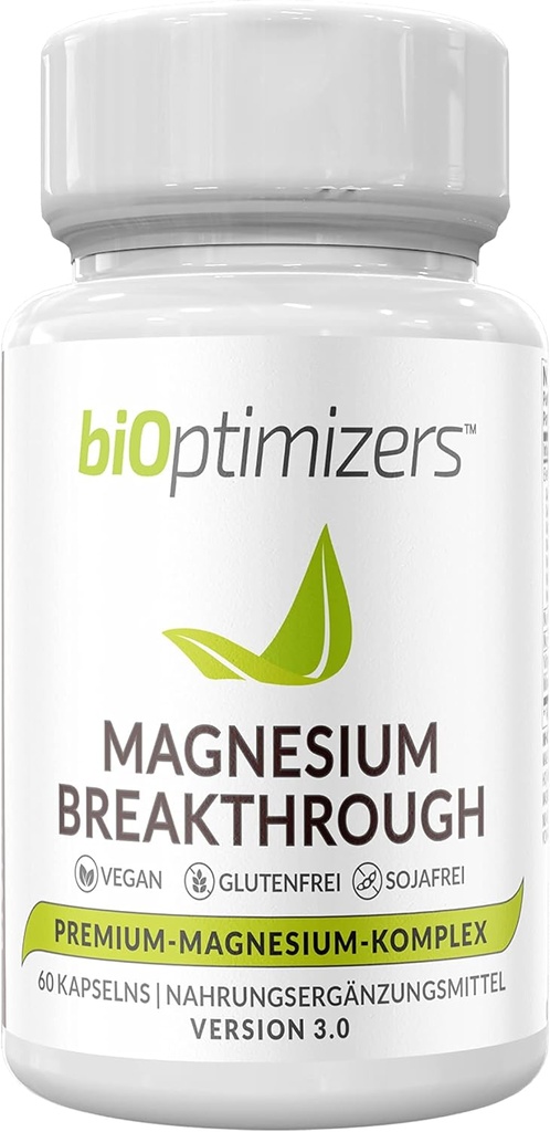 Suplemento de avance de magnesio - Tiene 7 formas de magnesio: Glycinate, Malate, Citrato y Más - Suplemento natural del sueño y del cerebro - 60 cápsulas
