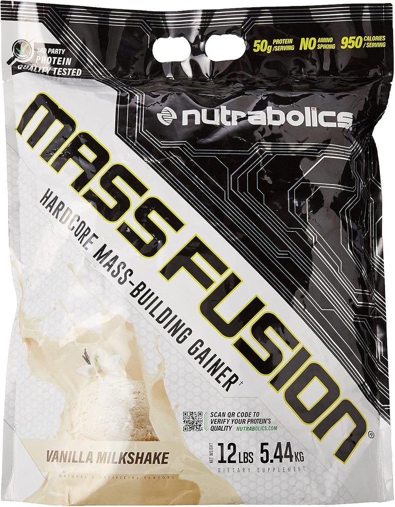 Fusión en Masa Nutrabolics (Vanilla Shake, 12 Ib (29 Servings))