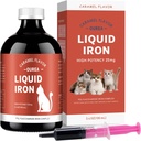 Suplementos de hierro para gatos - Hierro líquido para anemia con vitaminas de gato, Niveles de hierro de apoyo, promover la célula roja, energía de pecho y vitalidad en la salud de gato, 3.4oz(100ml)
