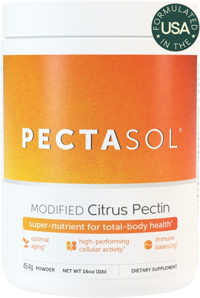 PectaSol Modified Citrus Pectin – 454g Powder – Total-Body Health Supplement to Support the Heart, Immune System, Inflammation Response &amp; Healthy Aging + Maintain Healthy Galectin-3 Levels