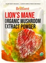 Los mejores leones de Ellie Mane Mushroom Extract Powder Suplemento Orgánica 228 Servings - Doble Extracted for Highest Potency - Dissolves in Coffee, Tea, Juice etc. 8oz