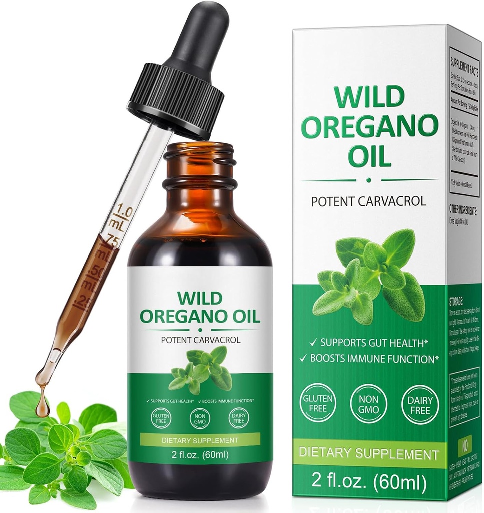 Óleo de orégano, aceite de orégano puede usar para hombre y mujer - 2 Fl oz