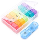 Weekly Pill Organizer 3 Times a Day, Large OAAO Daily Pill Box Case 7 Day Morning Noon Evening, Travel Medicine Organizer for Vitamin/Fish Oil/ Pills/Supplements