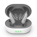 True Hearing Aids (No Amplificador) 11 Channals Professional Recargable Ayudas para Audiencias A prueba de Agua para Seniors Servir con Noise Canceling Ayuda con Carga Magnética (Grey)