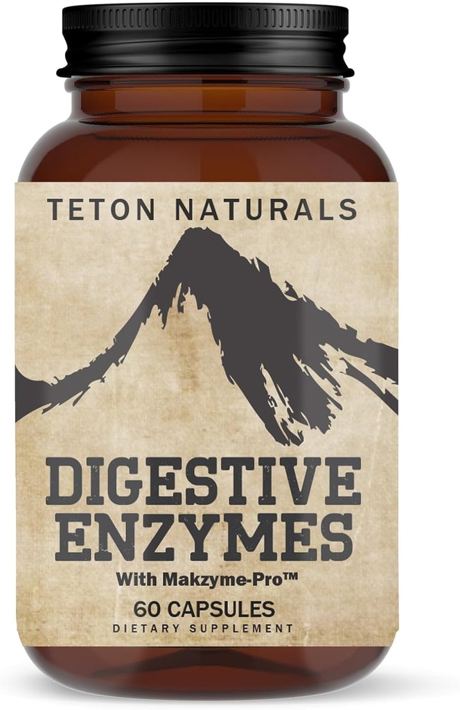Enzimas digestivas Suplementos 60 cápsulas