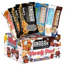 Anabar Protein Bar, The Sampler Pack, The Protein-Packed Candy Bar, World's Best Tasting Protein Bar, No Sugar Alcohols, High Protein, Amazingly Delicious, 20 Grams of Protein (6 Bares, Variedad original)