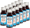 TEAONIC My Brain Mojo: Focus Wellness Shots - USDA-Certified Vegan Formula con Ginkgo Biloba, Ginger, Turmeric - 12 Bottles x 2 Fl Oz Cada - Gluten-Free, Non-GMO