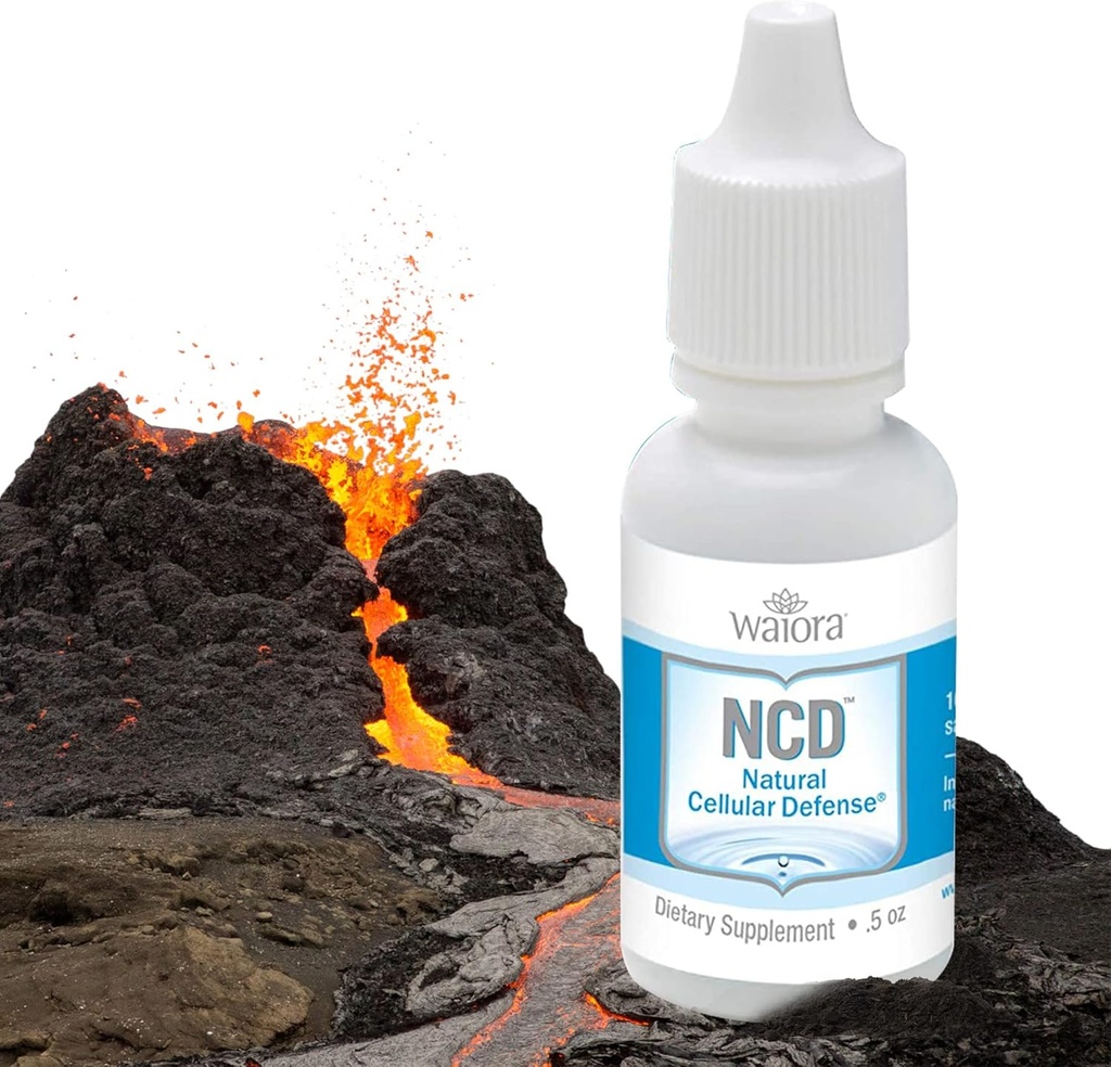 Waiora NCD Activeted Liquid Zeolite Drops, for Natural Body Cleanse & Promote Immune Support, Mix in Food/Drinks, All Natural, Promote pH Balance - 4 (0,5 oz) Bott, 360 serv.
