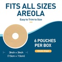 6 Pack Silicona Hojas de eliminación de cicatrices para pecho - Hojas de cicatrices de silicona de pecho Tape - Reducción de pecho Después de cirugía para cicatrices, aumento de mamas Post Cirugía suministros para tratamiento de cicatrices (azul)