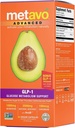 Metavo Advanced GLP-1 Metabolism Support – Metabolismo más fuerte, manejo de gases de la glucosa, " Energía de mejora - 90 cápsulas fáciles de absorber