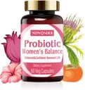 Prebióticos y Probióticos para Mujeres – Probióticos Vaginales Blend, Prebióticos Naturales, Apoyo Herbal, Promover la Salud Femenina & Equilibrio Intimo, Eliminar los Odors Vaginales " Saldo de pH, 60 cápsulas.