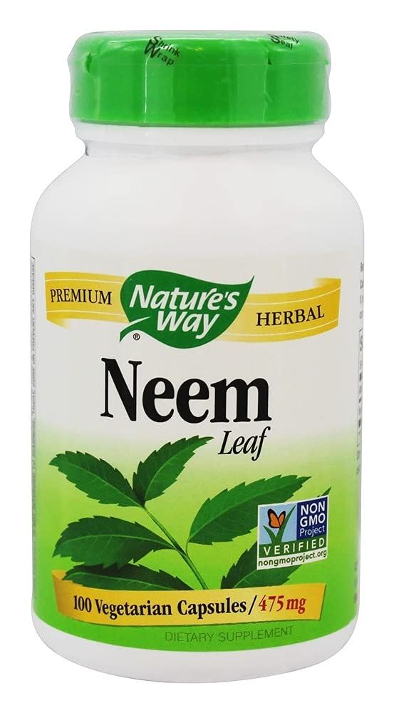 Natures Way Neem Leaf 100 cápsula vegetal, 100 ct