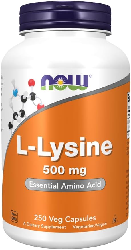 Ahora Alimentos L-Lysine 500 Milligrams, 250 Tablets