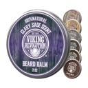 Vikingo Revolucion Clary Sage Beard Balm - Beard Butter with Argan Oil, Beard Softener for Men with Jojoba Oil - Beard Moisturizer for Men with Beeswax - Beard Wax for Men (2oz, 1 Pack)