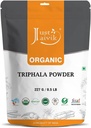 Just Jaivik 100% Orgánica Triphala Powder 227 gm / 0.5 lb  duración soporta funciones inmunitarias " Digestivas "  tolera Natural Antioxidante  durable Certified Organic by OneCert Asia