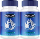 (2 Pack) Metilean Weight Loss Supplement, Metilean Diteary Pills to Melt Stubborn Belly Fat, Metilean Advanced Formula to Lose Pounds, Metilean Pastillas Reviews (120 cápsulas)