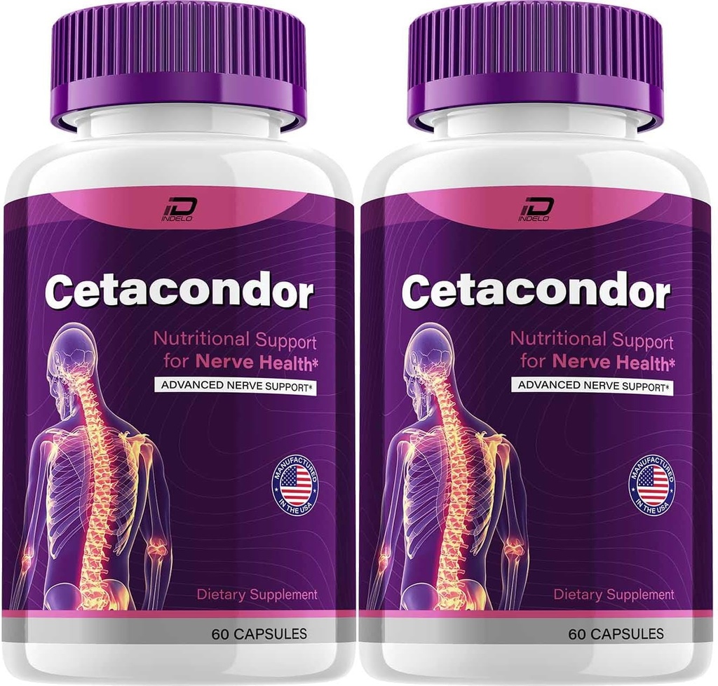 Cetacondor Health & Brain Support – Cetacondor Advanced Nootropic Formula All-Natural Focus Supplement Support Reviews (2 Pack - 120 Capsules)