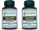 Suplementos Ecológicos Verdes Acné, Ácido Azelaico, 90 VCaps, Alta Absorbable, No GMO, Libre de gluten, (Pack de 2)