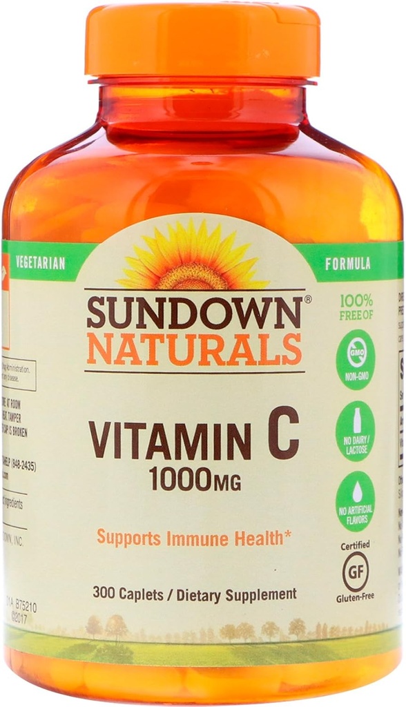 Vitamina C, 1000 Mg, alta potencia, 300 botellas de cuenta