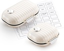 Zannaki Pill Case Portable Small Weekly Travel Pill Organizer, Cute Moisture Proof Pill Box Holder for Purse, Daily Pocket Pharmacy Medicine Container for Vitamin, Fish Oil, Supplement,Small+ Grande