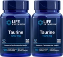 Extensión de vida Taurina 1.000 mg, 90 cápsulas vegetarianas (Pack of 2)